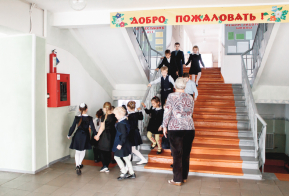 Учебная тревога в школе п. Пивань