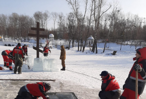 Подготовка крещенских купелей