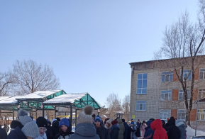 В г.Вяземский огнеборцы краевой 72 пожарной части провели пожарные учения