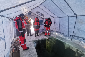 Учебные сборы краевых водолазов