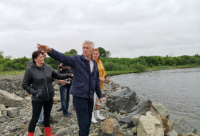 Осмотр дамб Комсомольска-на-Амуре