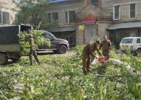 Ликвидация последствий тайфуна