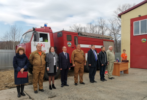 Открытие пожарной части в п. Тумнин
